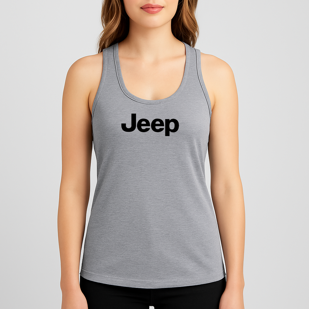 Women's Jeep Car Racerback Tank Top