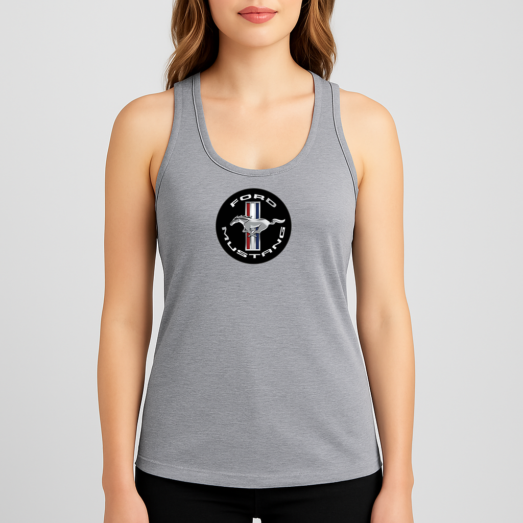 Women's Ford Mustang Motorsport Supercars Racerback Tank Top