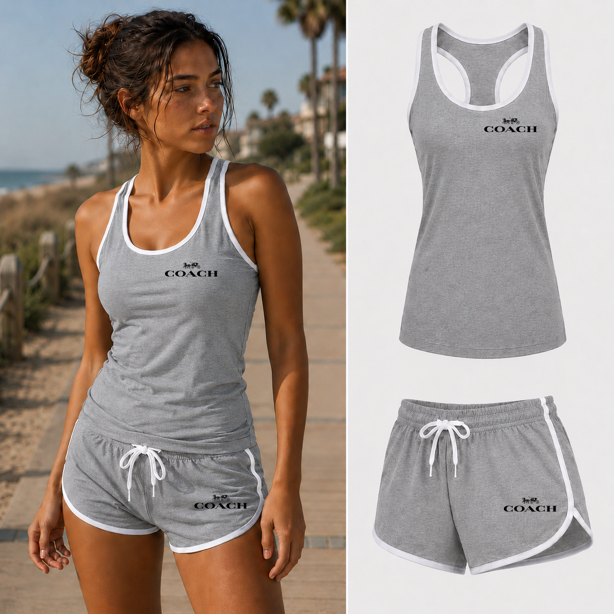 Women’s Coach Tanktop and Shorts Set