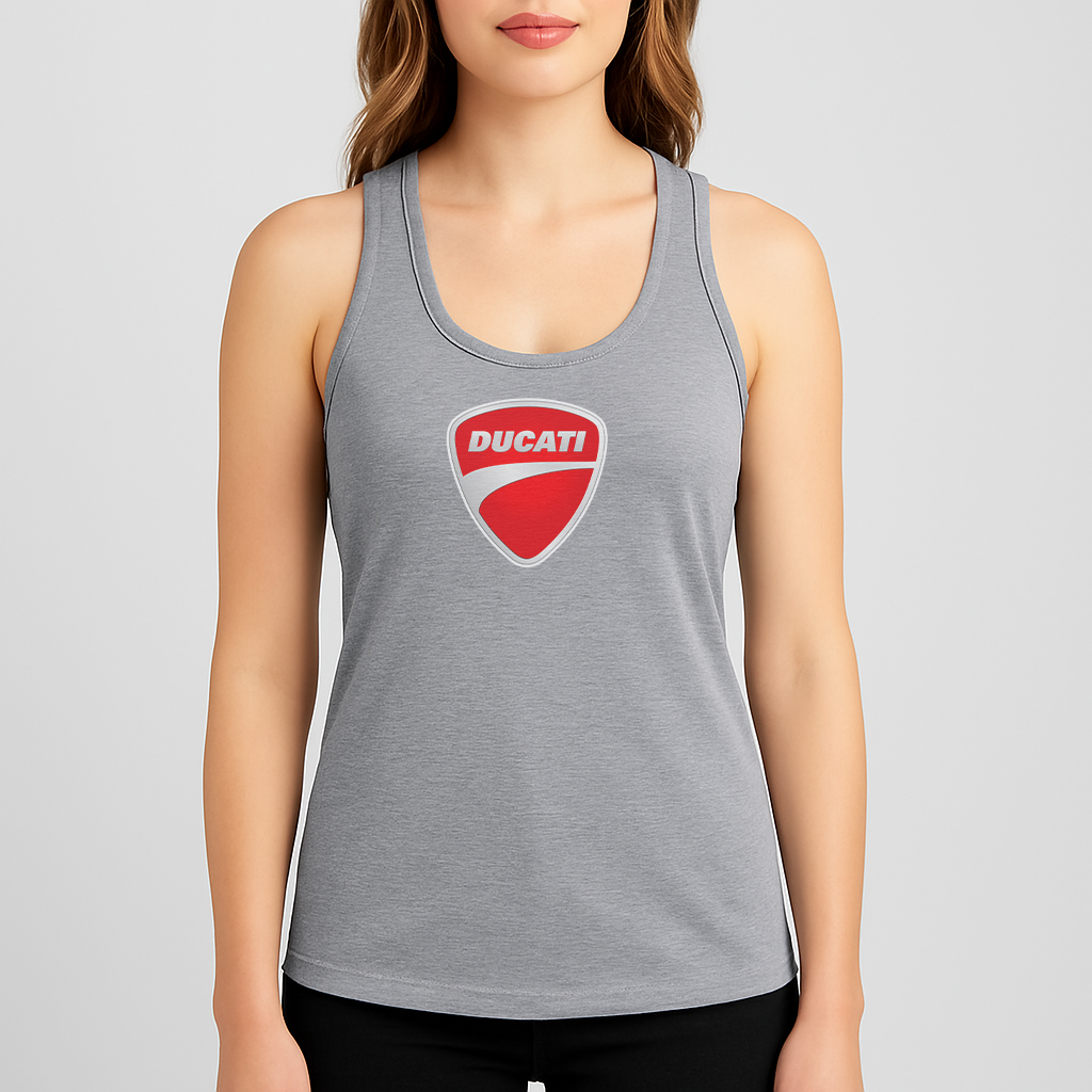 Women's Ducati Motorcycle Racerback Tank Top