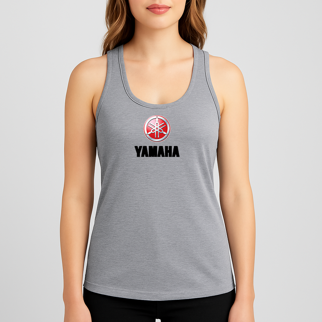 Women's yamaha logo Racerback Tank Top