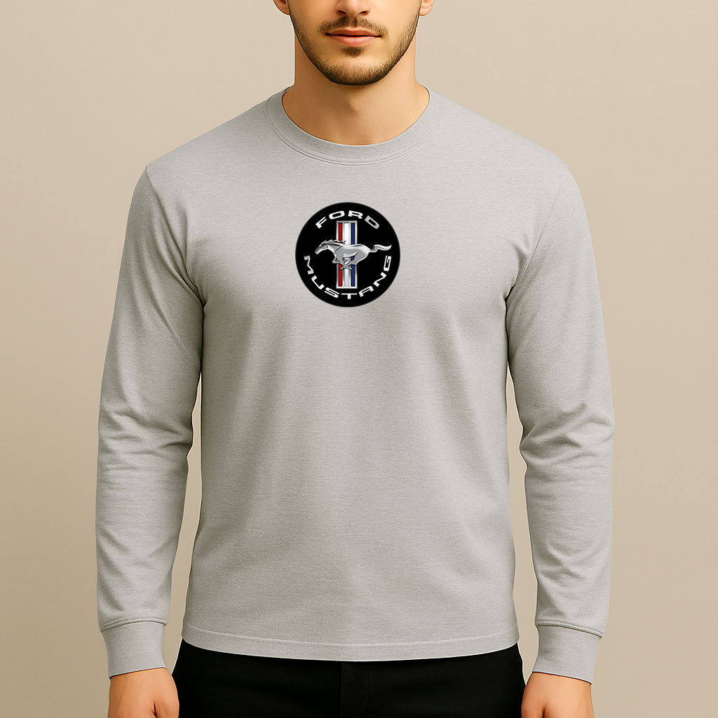Men’s Ford Mustang Motorsport Car Long Sleeve T-Shirt