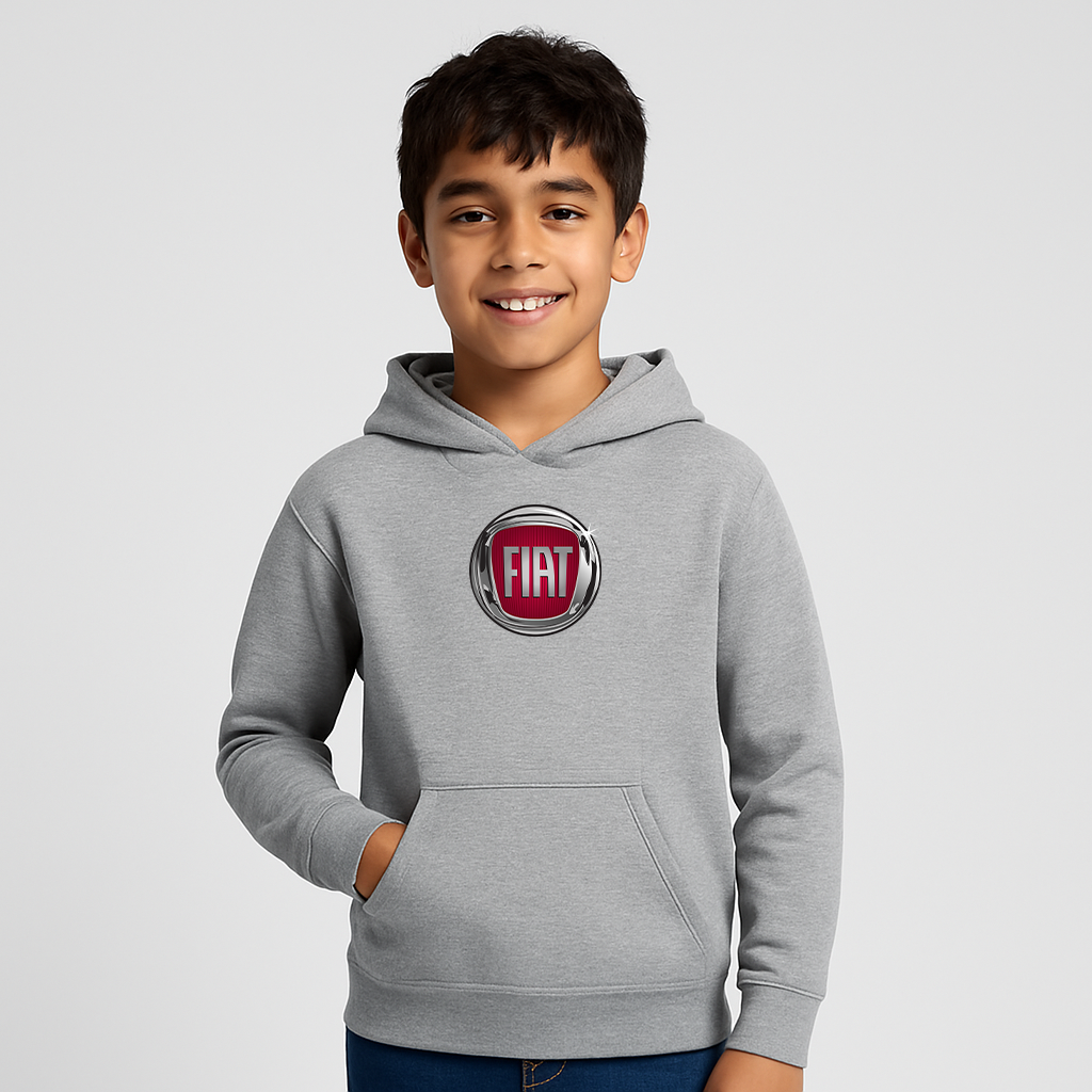 Youth Kids Fiat Car Pullover Hoodie