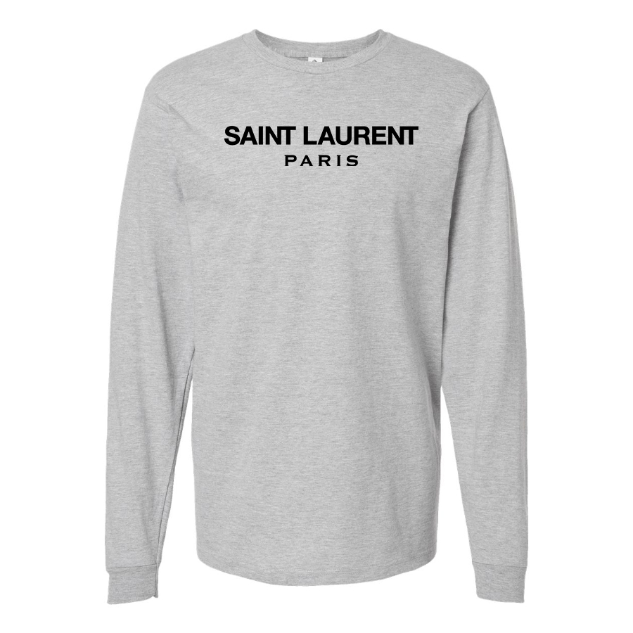 Men's Saint Laurent Cotton Long Sleeve T-Shirt