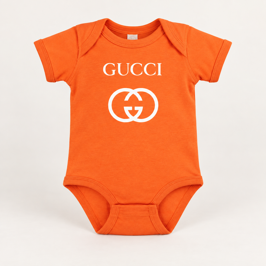 Gucci Baby Romper Onesie | Color: Orange | Image 1