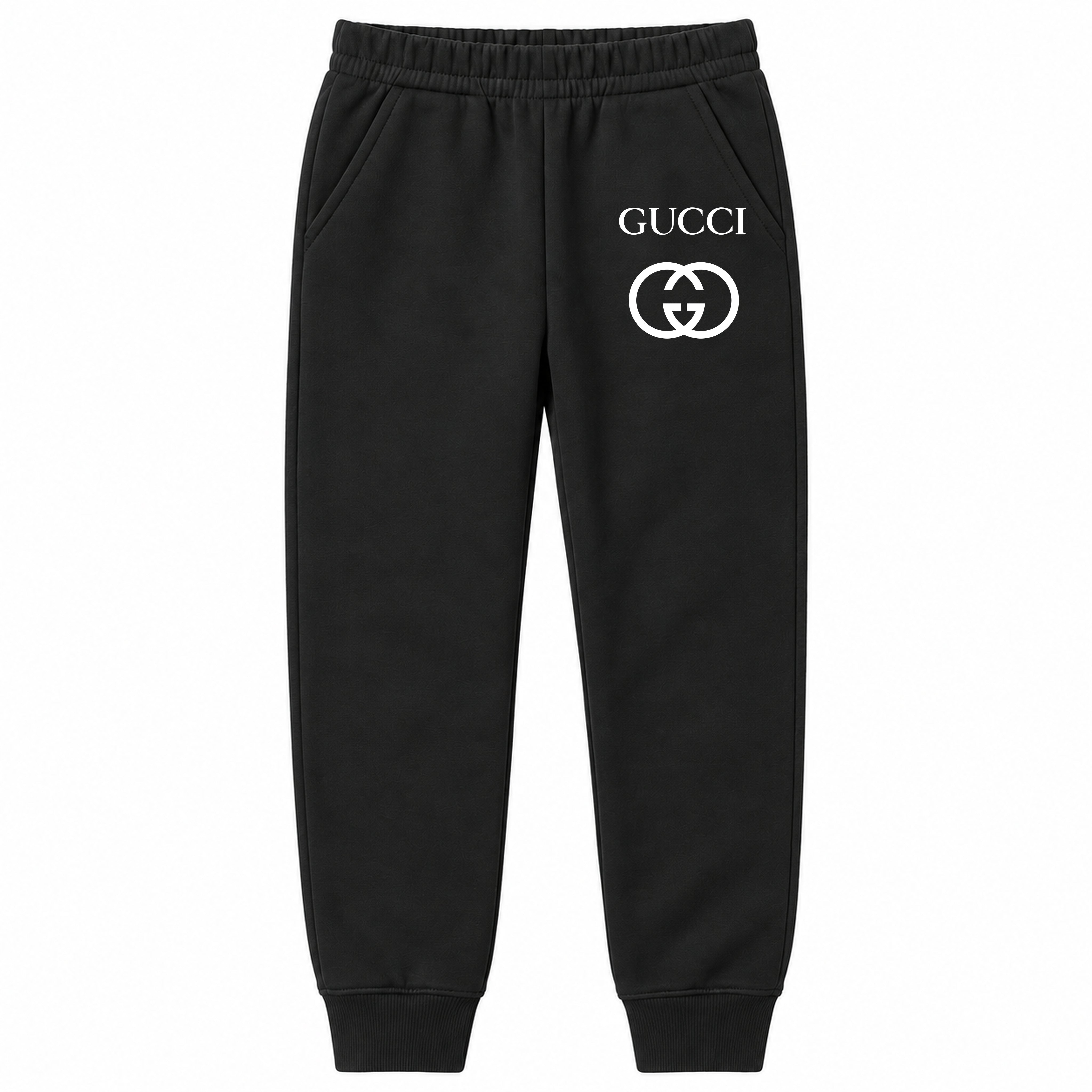 Gucci youth jogger sweatpants, Black, Youth Large ages 10–12