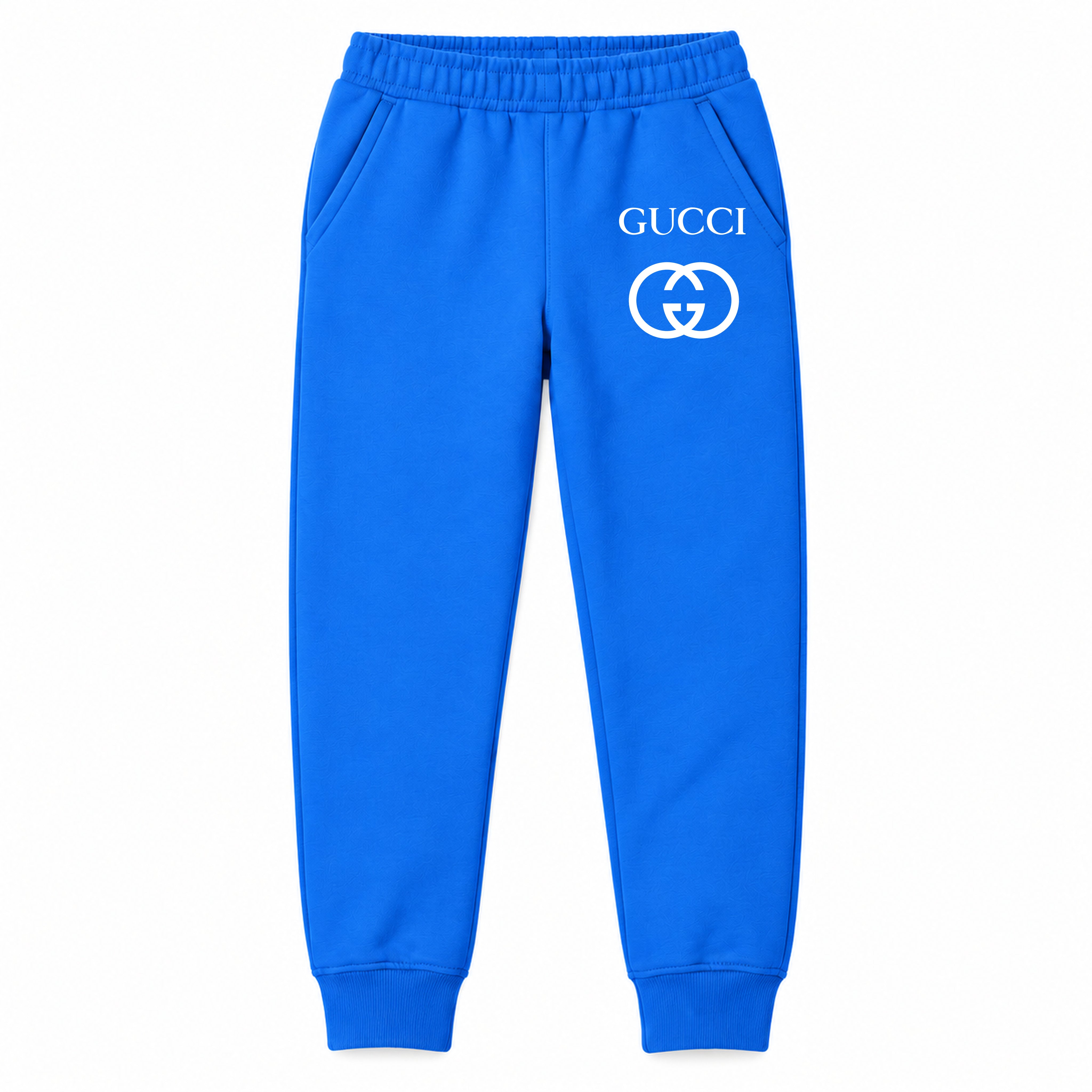 Gucci youth jogger sweatpants, Blue, Youth Large ages 10–12