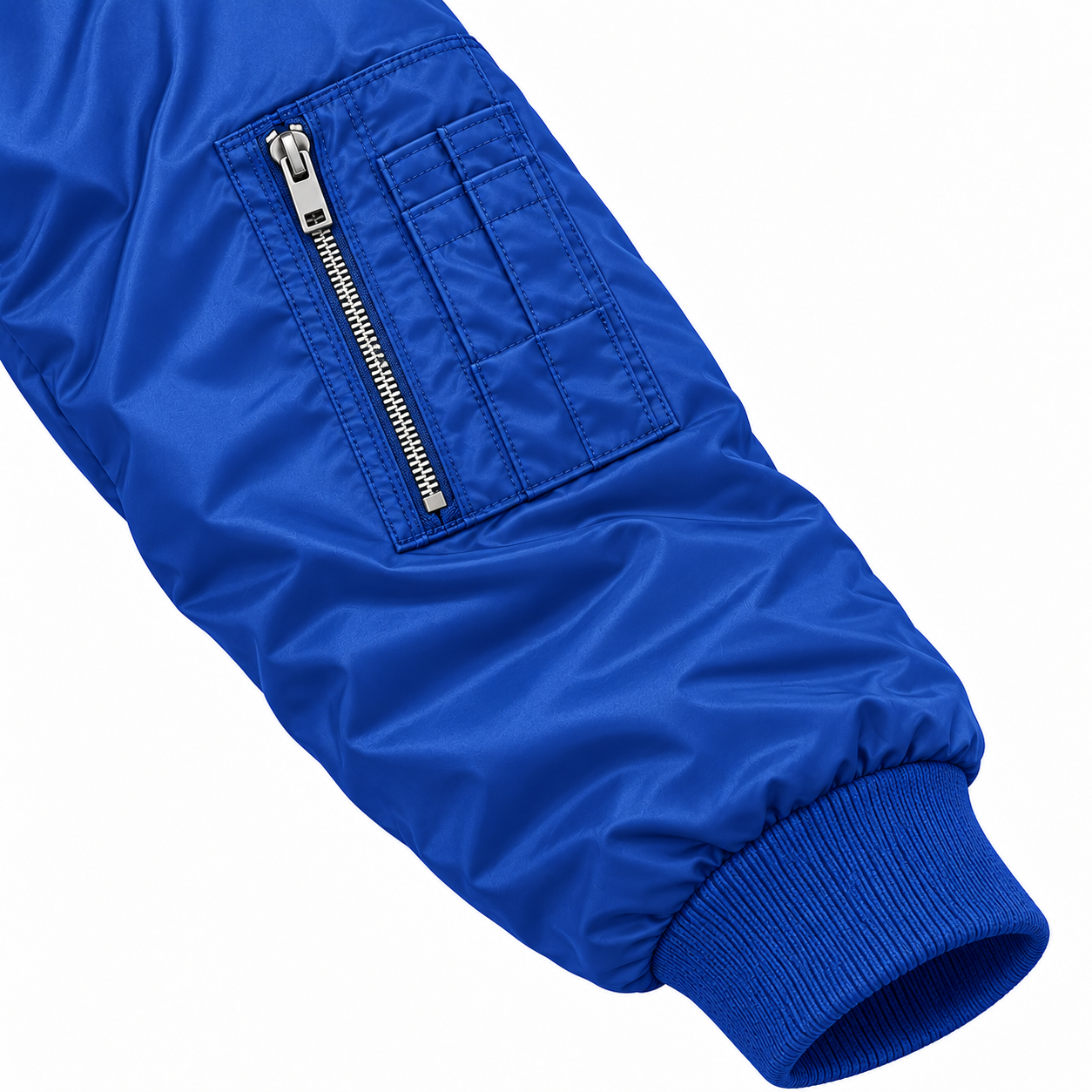 Men's Gucci Lightweight Bomber Jacket | Color: Royal Blue | Image 5
