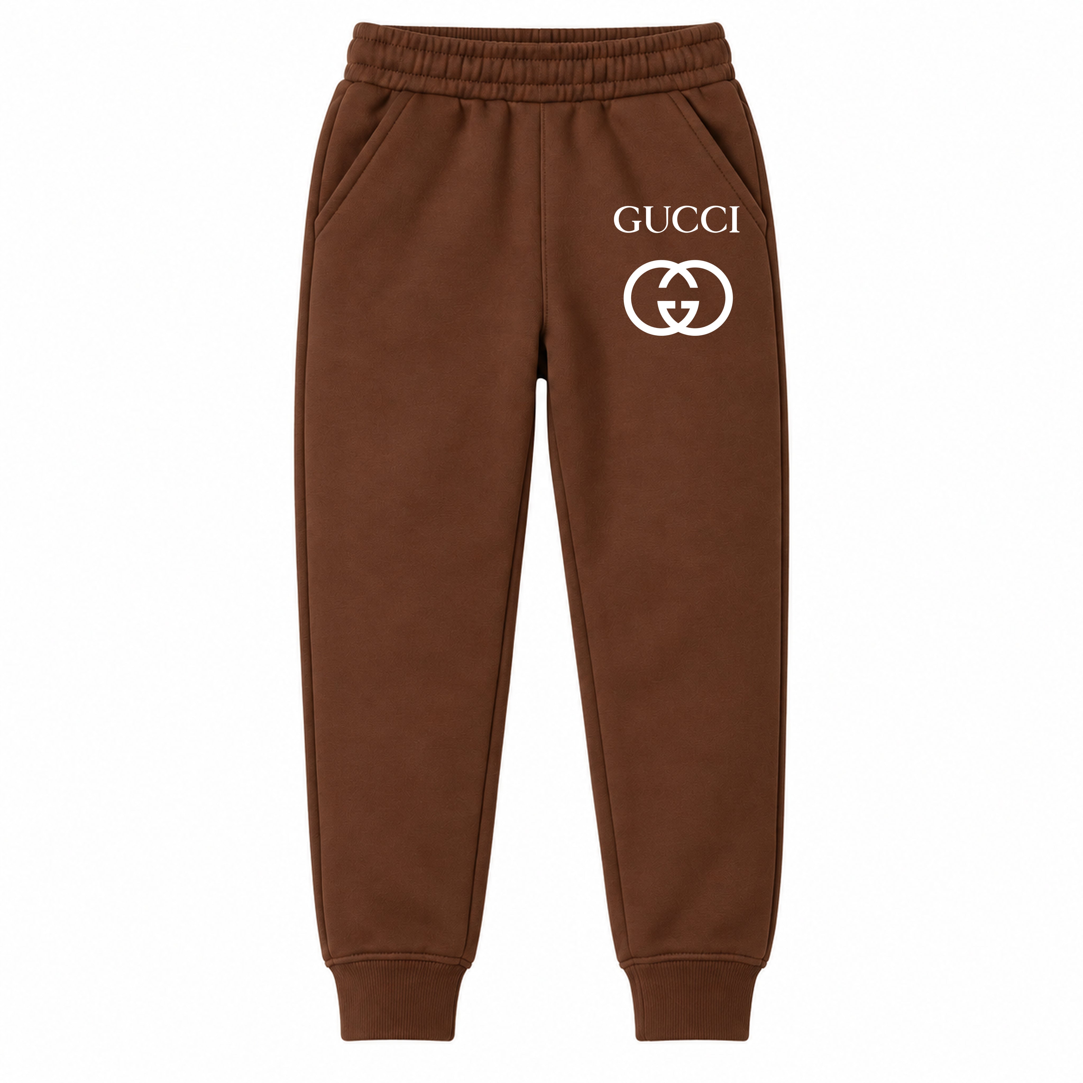 Gucci youth jogger sweatpants, Brown, Youth Large ages 10–12