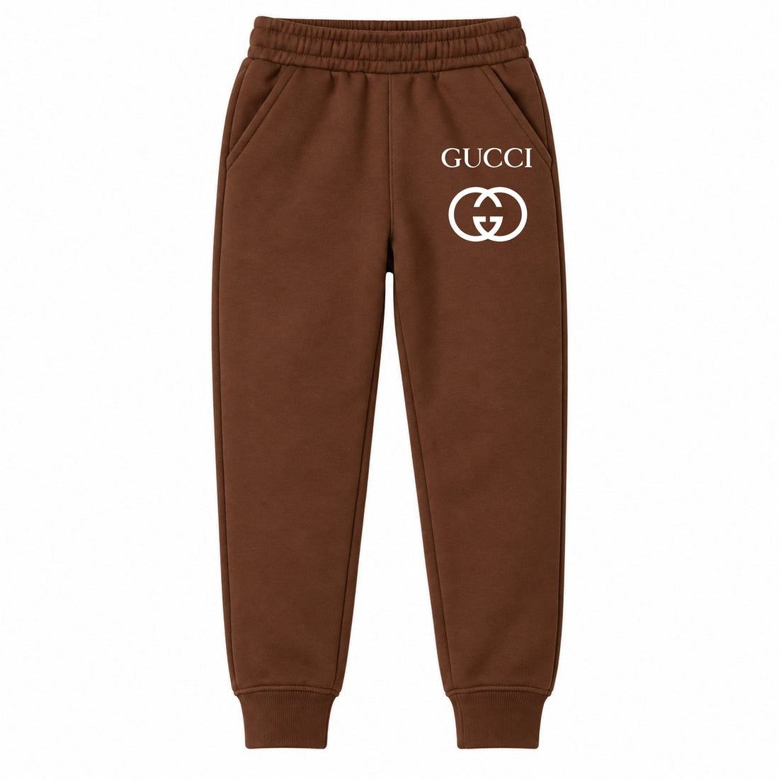 Gucci youth jogger sweatpants, Brown, Youth Large ages 10–12