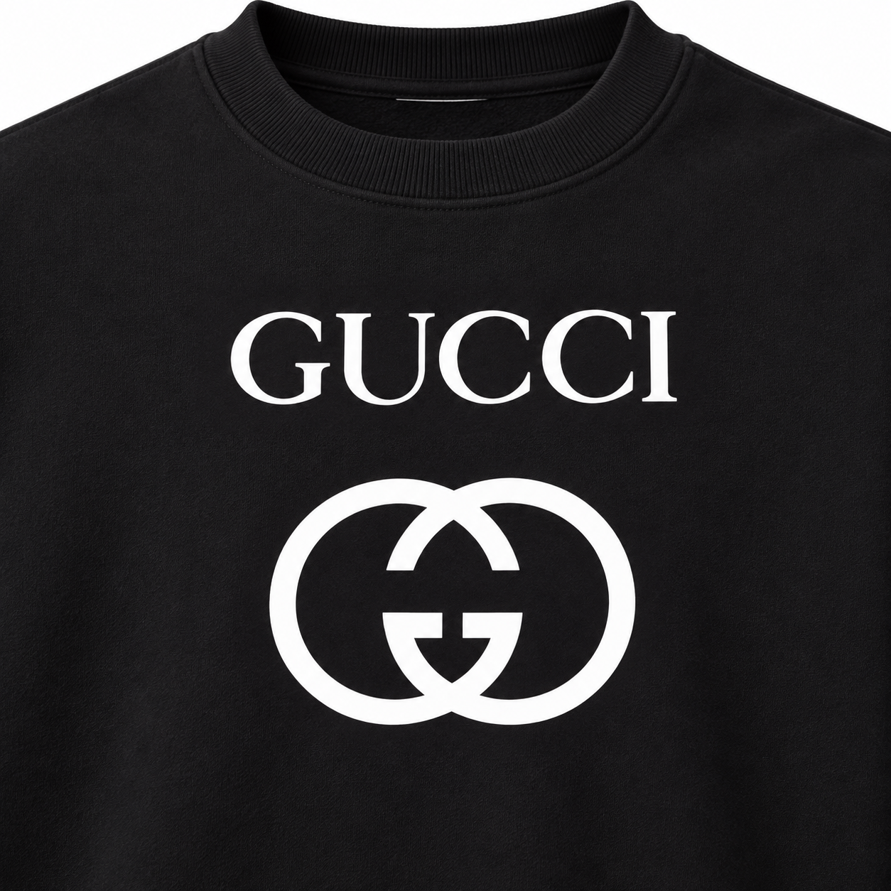 Men's Gucci Crewneck Sweatshirt - Black - detail