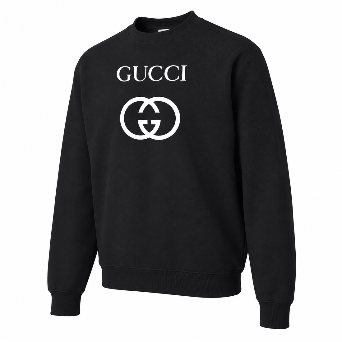 Men's Gucci Crewneck Sweatshirt - Black - three-quarter