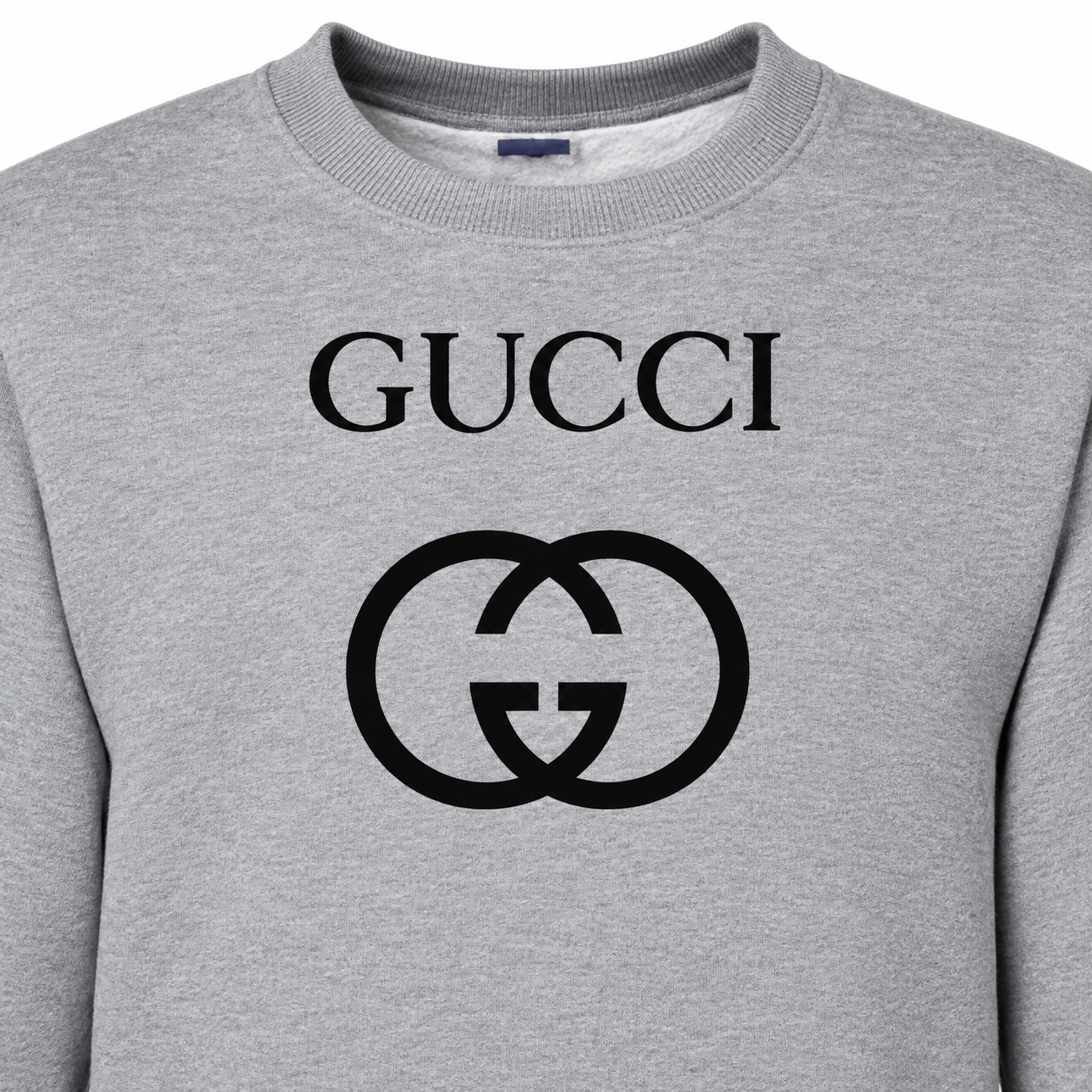 Men's Gucci Crewneck Sweatshirt - Grey - detail