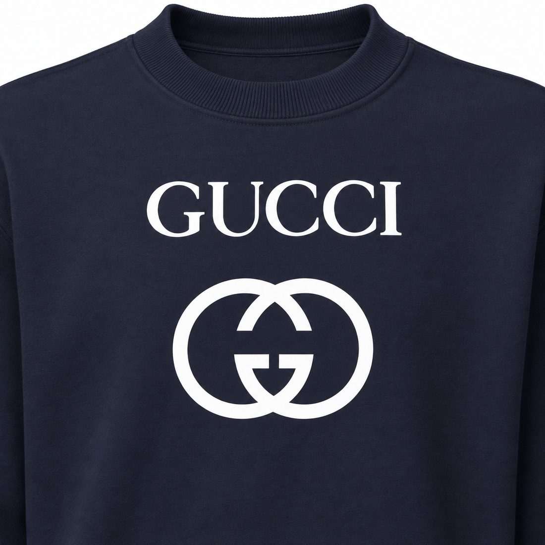 Men's Gucci Crewneck Sweatshirt - Navy - detail