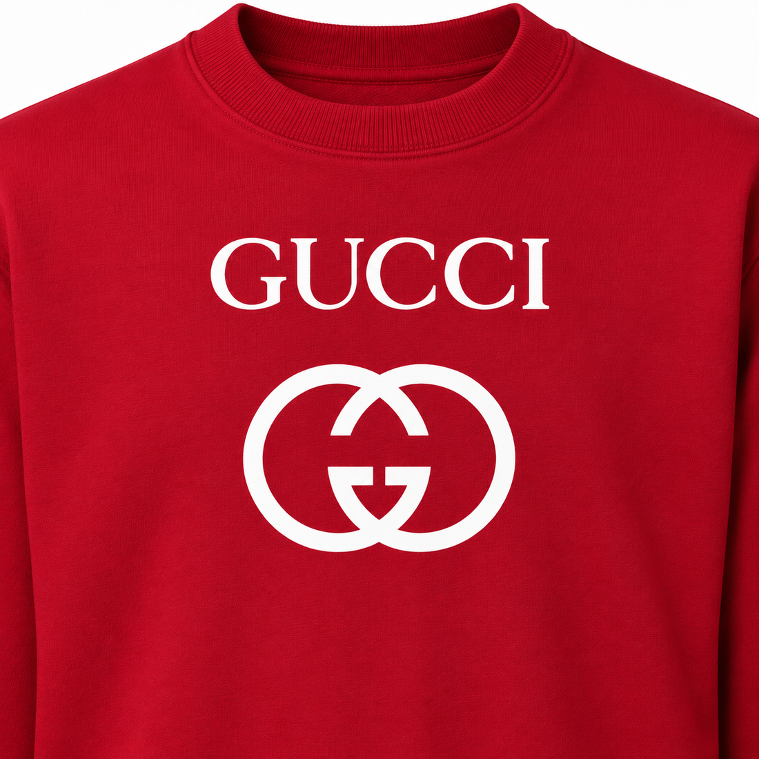 Men's Gucci Crewneck Sweatshirt - Red - detail