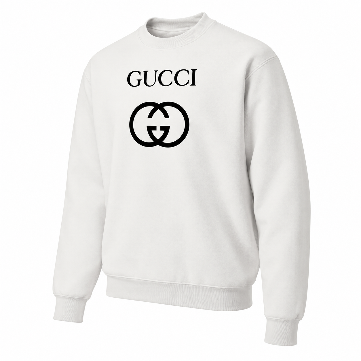 Men's Gucci Crewneck Sweatshirt - White - three-quarter