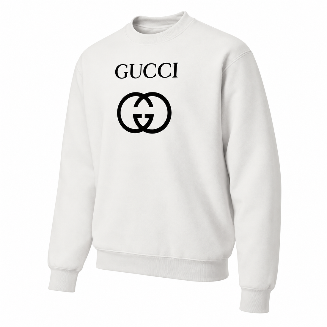 Men's Gucci Crewneck Sweatshirt - White - three-quarter