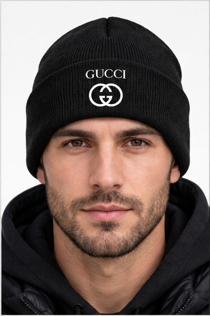 Gucci Cuffed Beanie Hat | Color: Black | Image 3