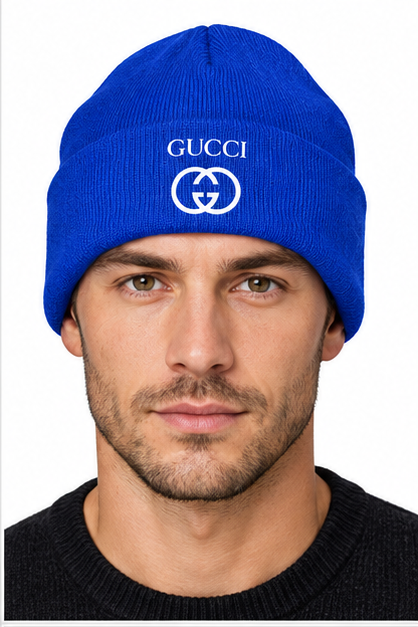 Gucci Cuffed Beanie Hat | Color: Blue | Image 3