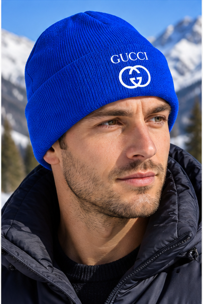 Gucci Cuffed Beanie Hat | Color: Blue | Image 5