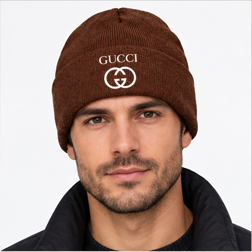 Gucci Cuffed Beanie Hat | Color: Brown | Image 3