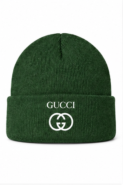 Gucci Cuffed Beanie Hat | Color: Forest Green | Image 1