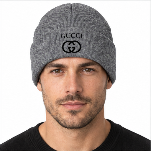 Gucci Cuffed Beanie Hat | Color: Gray | Image 3