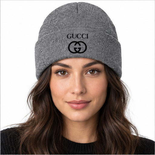 Gucci Cuffed Beanie Hat | Color: Gray | Image 4