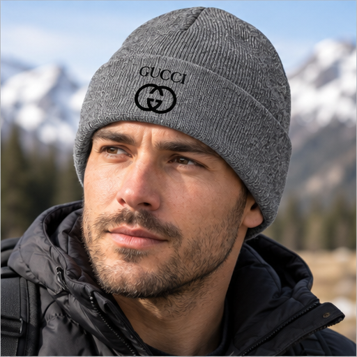 Gucci Cuffed Beanie Hat | Color: Gray | Image 5