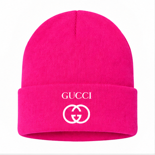 Gucci Cuffed Beanie Hat | Color: Hot Pink | Image 1