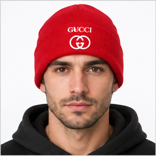 Gucci Cuffed Beanie Hat | Color: Red | Image 3