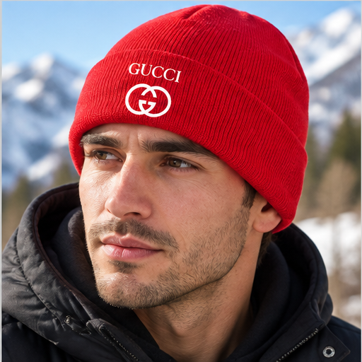 Gucci Cuffed Beanie Hat | Color: Red | Image 5