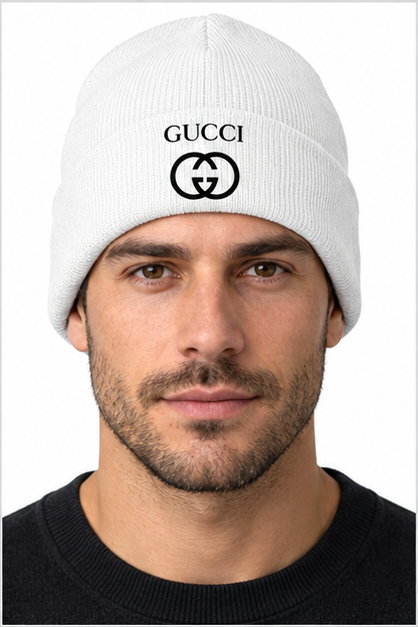 Gucci Cuffed Beanie Hat | Color: White | Image 3