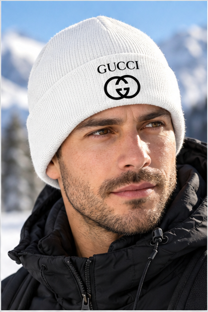 Gucci Cuffed Beanie Hat | Color: White | Image 5