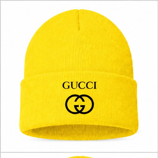 Gucci Cuffed Beanie Hat | Color: Yellow | Image 1