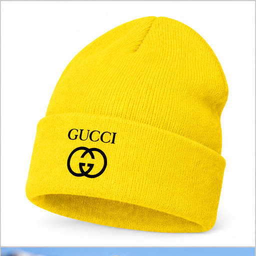 Gucci Cuffed Beanie Hat | Color: Yellow | Image 2