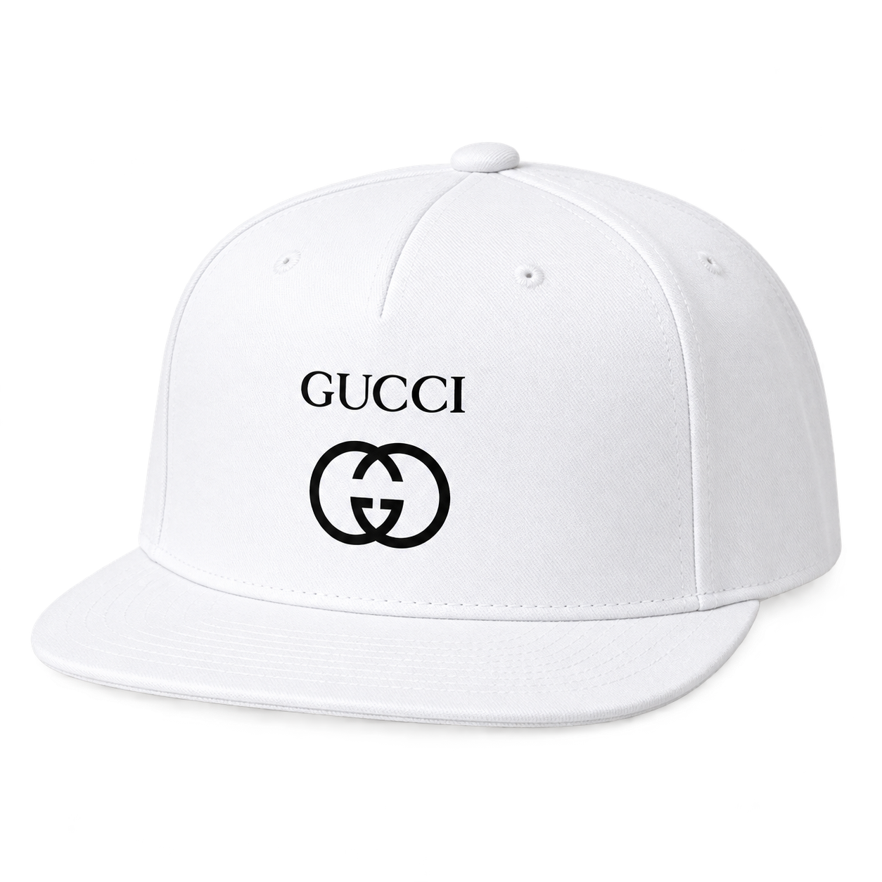 Gucci Snapback Hat | Color: White | Image 1