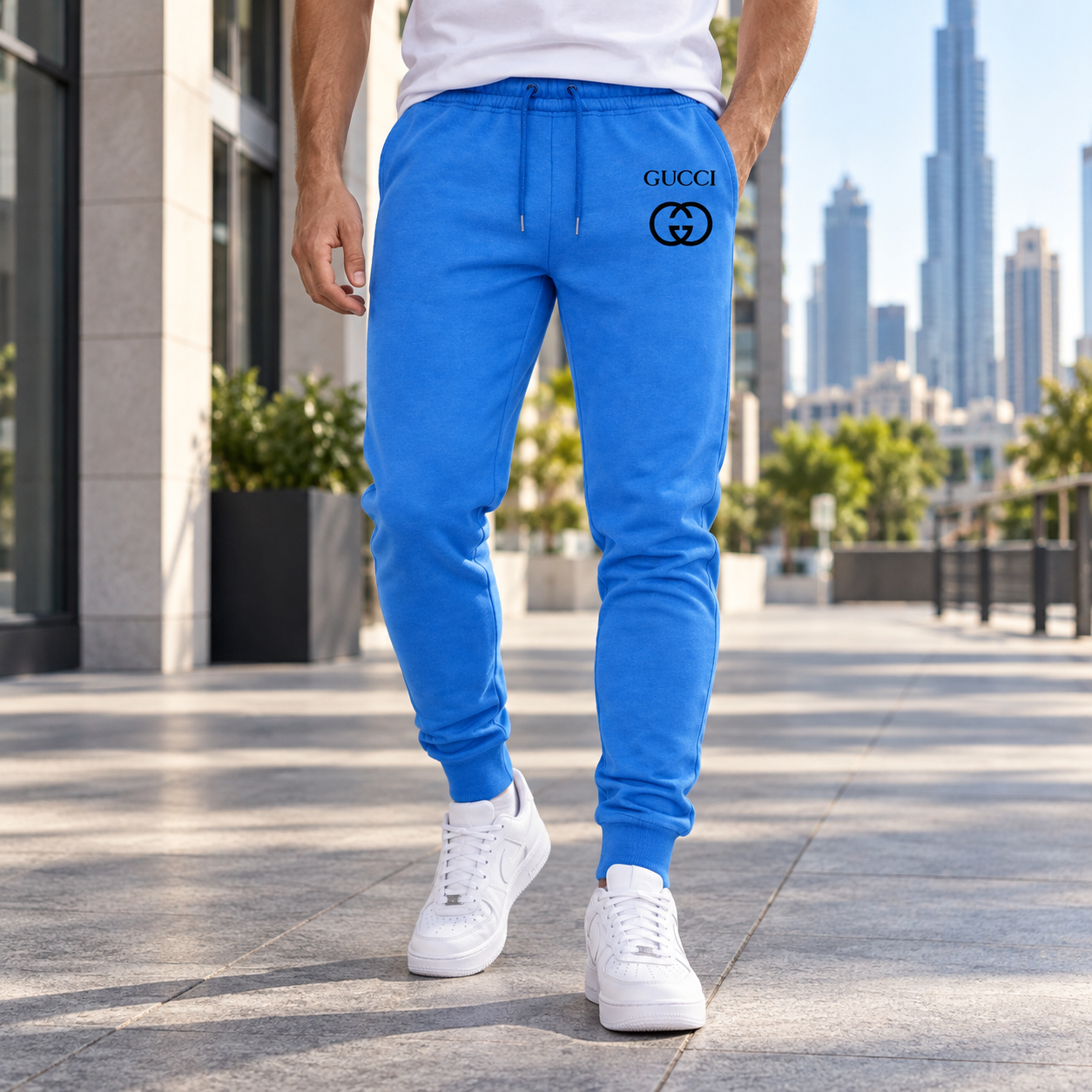Men's Gucci Sweatpants - Azure - Image 2