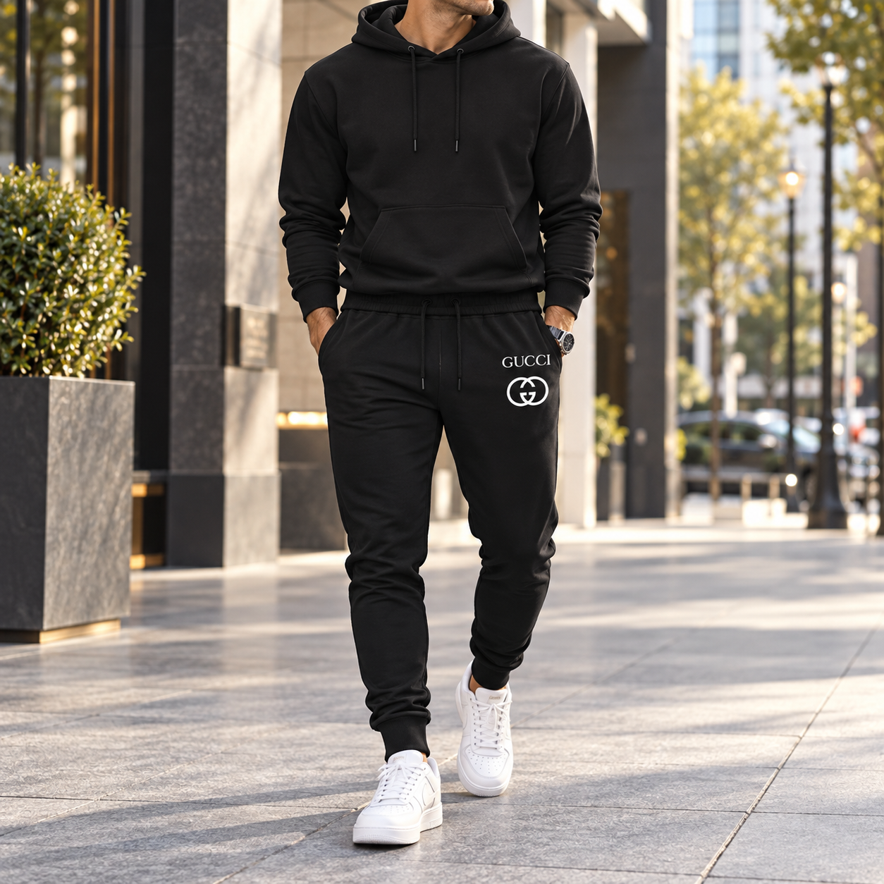 Men's Gucci Sweatpants - Black - Image 2