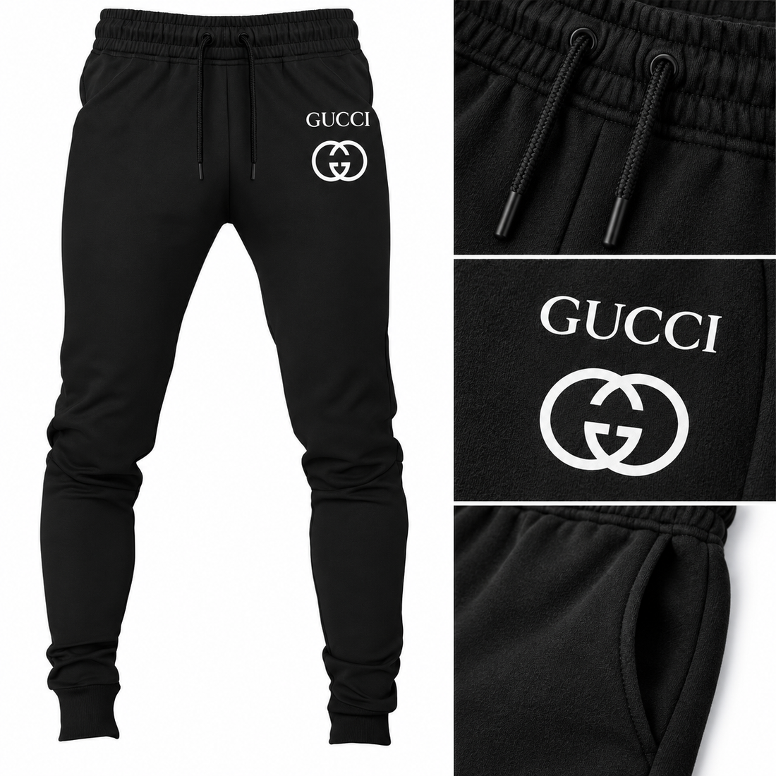 Men's Gucci Sweatpants - Black - Image 3