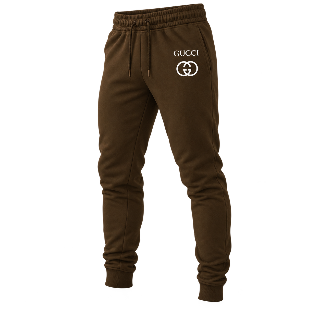 Men's Gucci Sweatpants - Brown - Image 4