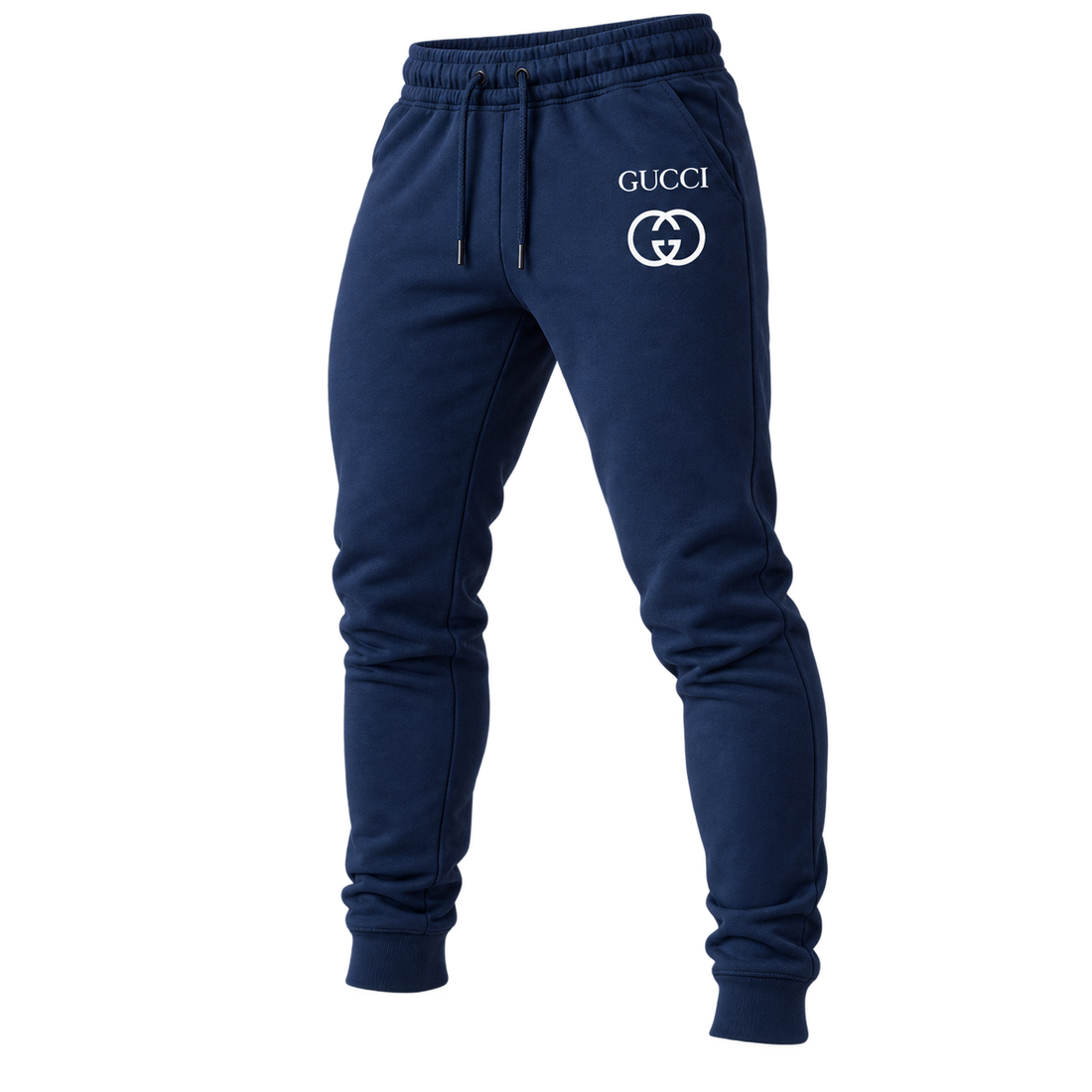 Men's Gucci Sweatpants - Navy - Image 4