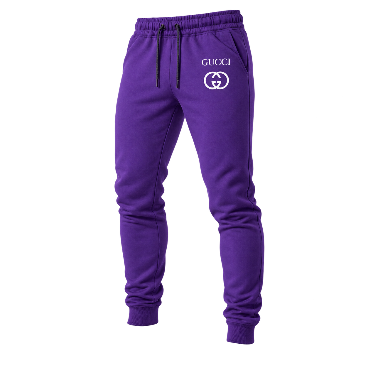 Men's Gucci Sweatpants - Purple - Image 4