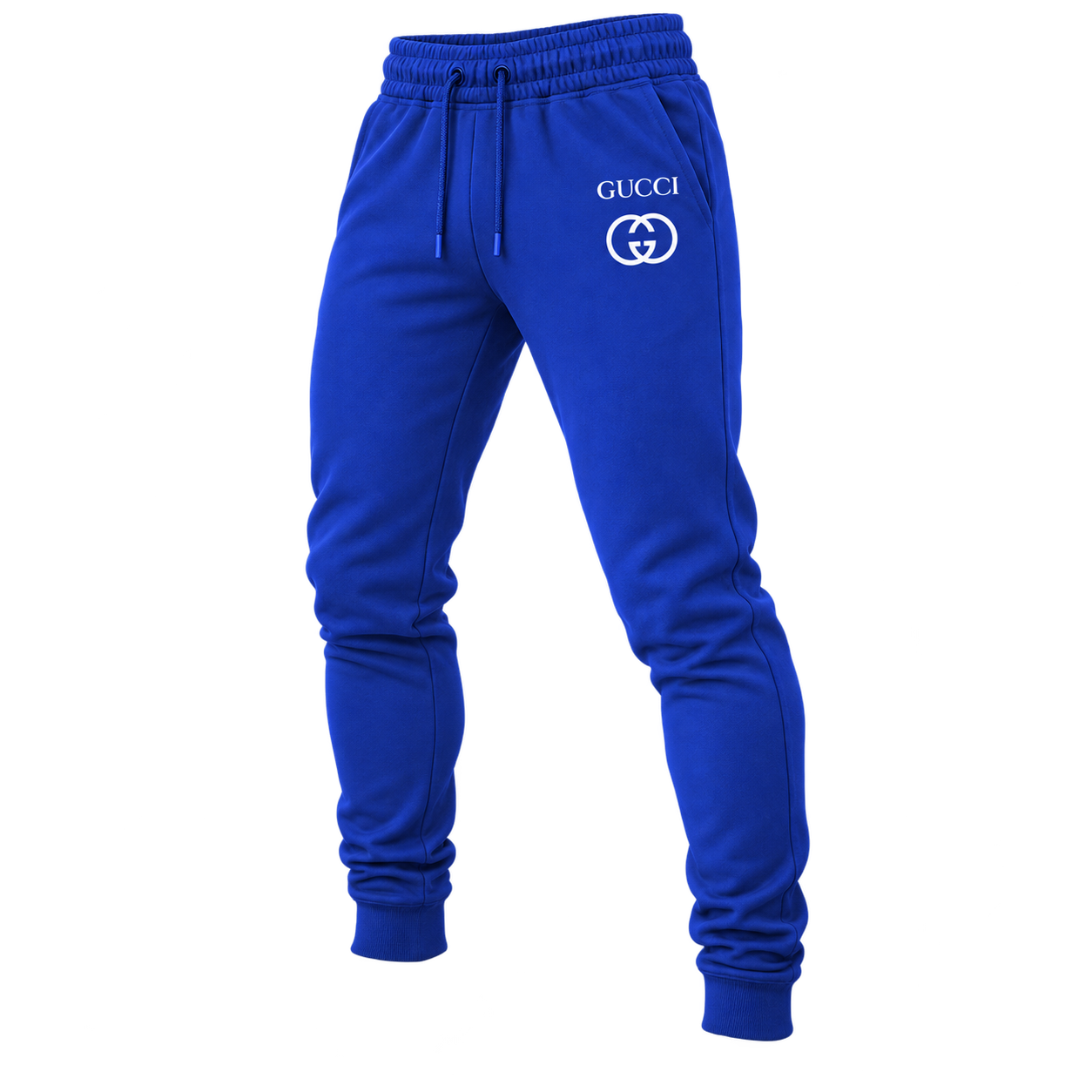Men's Gucci Sweatpants - Royal Blue - Image 4