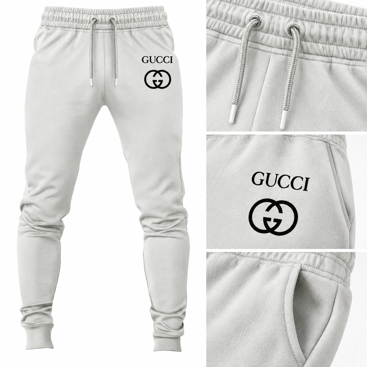 Men's Gucci Sweatpants - White - Image 3