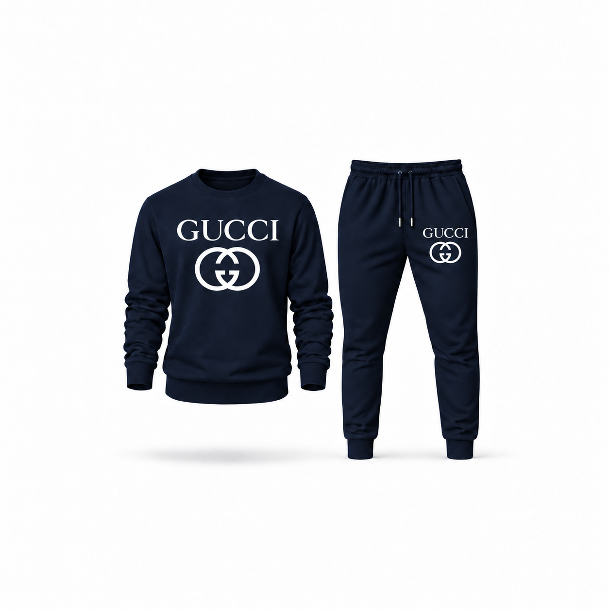Men's Gucci Sweatshirt Joggers Set | Color: Navy | Main