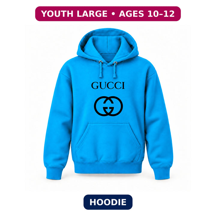 Gucci - Youth Large Hoodie (Ages 10–12) | Color: Turquoise