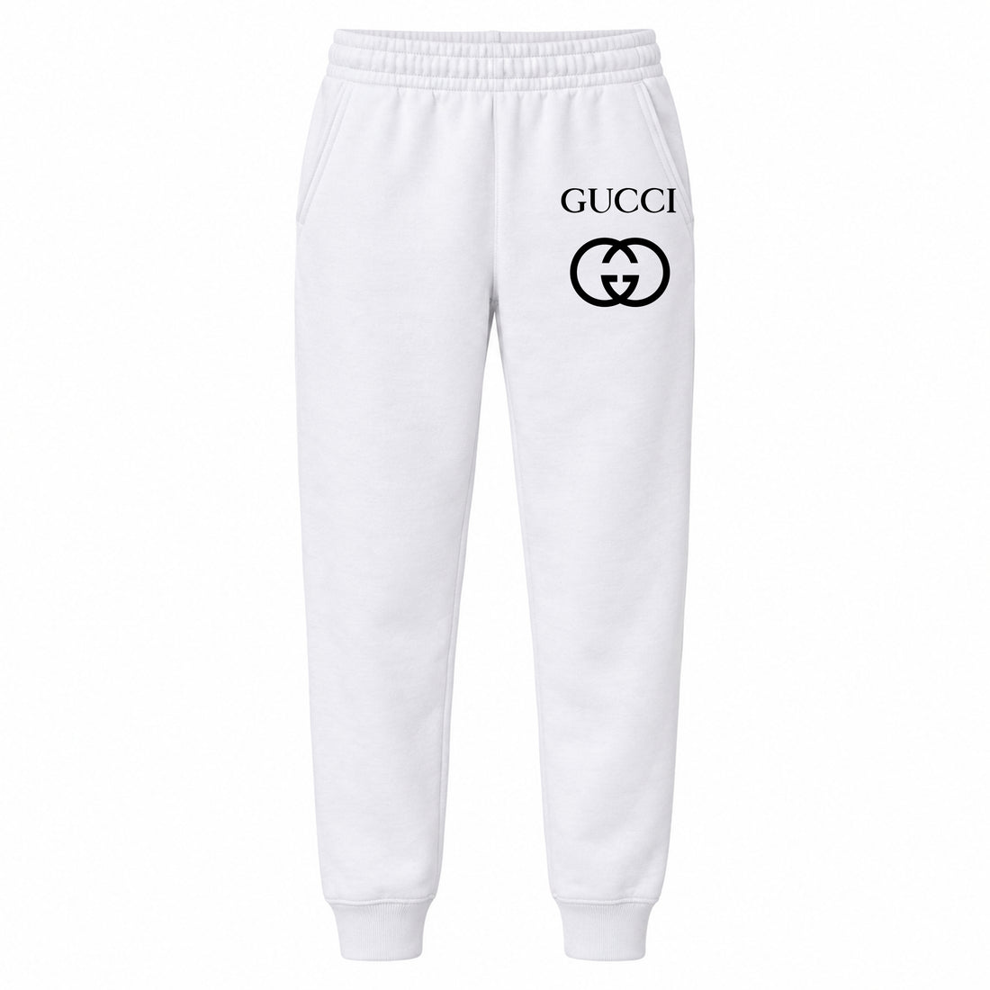 Gucci youth jogger sweatpants, White, Youth Large ages 10–12