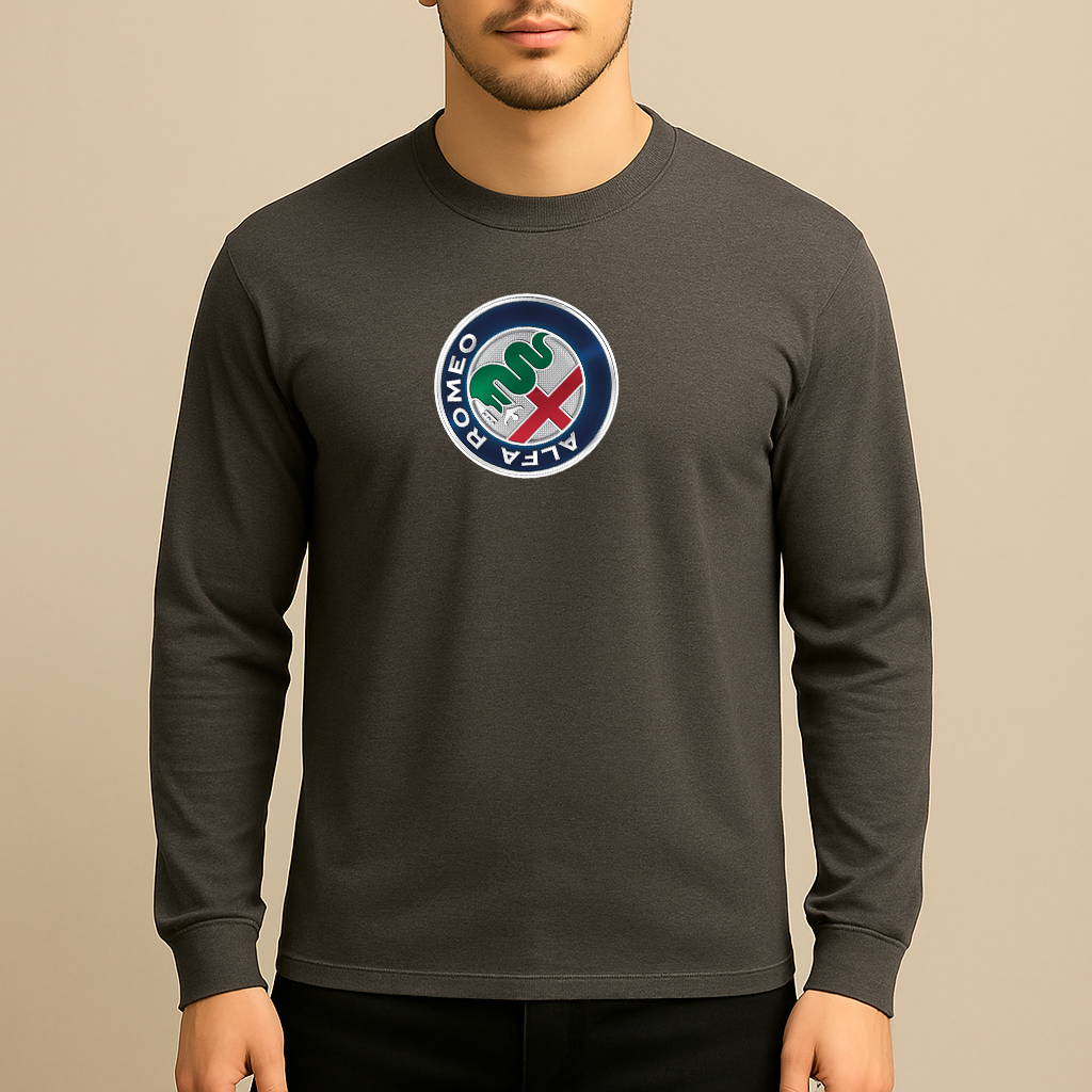 Men's Alfa Romeo Car Long Sleeve T-Shirt