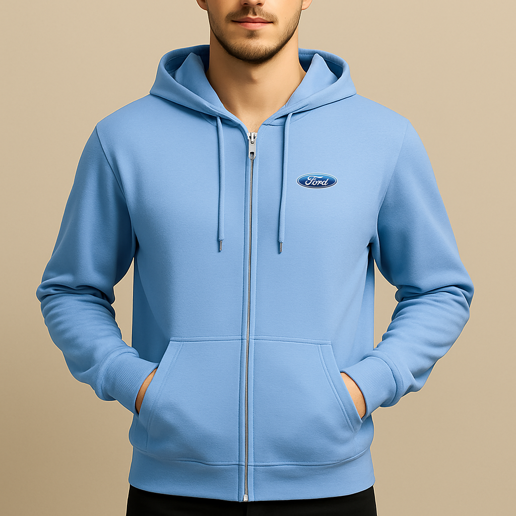 Men’s Ford Car Zipper Hoodie